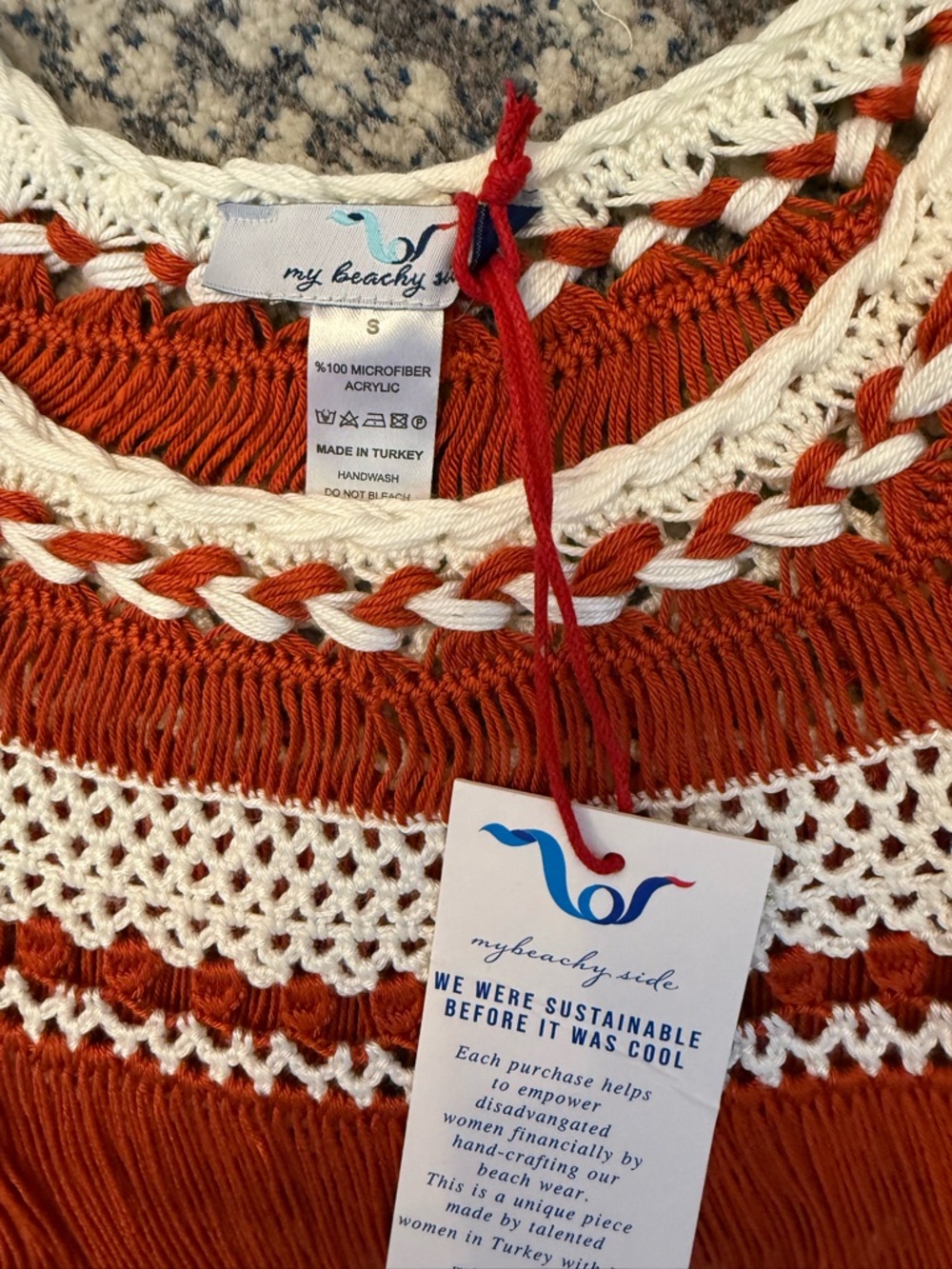My beachy side-Crochet Mini Skirt Set - Brand size S, NWT - Picture 6 of 8